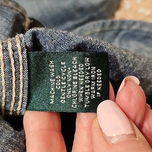 Ralph Lauren Denim Blouse - Picture 12 of 16